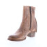 Фото #4 товара Bed Stu Iris F393015 Womens Brown Leather Zipper Casual Dress Boots