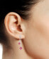 ფოტო #3 პროდუქტის Sapphire (1-1/10 ct. t.w.) & Diamond (1/5 ct. t.w.) Flower Drop Earrings in Sterling Silver (Also in Ruby & Emerald)