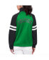 Фото #2 товара Women's Kelly Green Boston Celtics Main Player Raglan Rhinestone Full-Zip Track Jacket