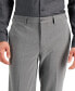 ფოტო #2 პროდუქტის Men's Slim-Fit Gray Solid Suit Pants, Created for Macy's