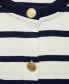 ფოტო #3 პროდუქტის Women's Buttons Detail Striped Cardigan