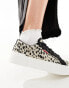 Levi's Tijuana trainer with logo in leopard print Черный, EU 35.5 - фото #6