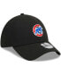 Men's Black Chicago Cubs Logo 39THIRTY Flex Hat