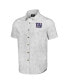 Men's NFL x Darius Rucker Collection by White New York Giants Woven Short Sleeve Button Up Shirt