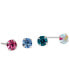 ფოტო #3 პროდუქტის 4-Pc. Set Fine Crystal Stud Earrings in Sterling Silver, Created for Macy's