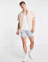 ASOS DESIGN relaxed linen shirt in pastel stripe