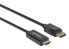 Фото #5 товара Manhattan DisplayPort 1.2 to HDMI Cable - 4K@60Hz - 1m - Male to Male - DP With Latch - Black - Not Bi-Directional - Three Year Warranty - Polybag - 1 m - DisplayPort - HDMI - Male - Male - Straight
