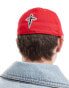 ASOS DESIGN fitted cap with y2k embroidery in red