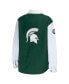 ფოტო #2 პროდუქტის Women's Hunter Green Michigan State Spartans Button-Up Shirt Jacket