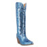 Фото #2 товара Dingo Dance Hall Queen Sequin Snip Toe Cowboy Womens Blue Casual Boots DI182-40