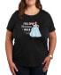 ფოტო #1 პროდუქტის Air Waves Trendy Plus Size Disney Cinderella Christmas Cheer Graphic T-shirt