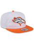 Men's White/Orange Denver Broncos 2024 NFL Training Camp Golfer Snapback Hat