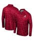 Фото #1 товара Men's Crimson Alabama Crimson Tide Carson Raglan Quarter-Zip Jacket