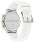 ფოტო #3 პროდუქტის Women's Multifunction White Silicone Strap Watch 38mm