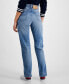 ფოტო #2 პროდუქტის Women's Julie Straight-Leg Button-Waist Jeans