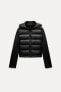 NEOPRENE-EFFECT PADDED JACKET