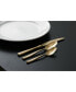 Фото #2 товара Lucca Faceted Brushed Gold 20pc Flatware Set