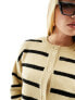 Фото #5 товара ASOS DESIGN boxy knitted button front cardigan in stripe