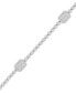 ფოტო #1 პროდუქტის Diamond Halo Cluster Tennis Bracelet (2 ct. t.w.) in 10k White Gold