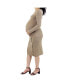 ფოტო #2 პროდუქტის Maternity Knitted Sweater Dress