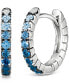 Фото #1 товара Серьги Le Vian Denim Ombré Sapphire & White Sapphire Hoop