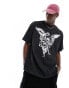 Фото #1 товара The Couture Club angel front t-shirt in black