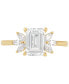 ფოტო #2 პროდუქტის IGI Certified Lab Grown Diamond Emerald-Cut Engagement Ring (2-1/3 ct. t.w.) 14k Gold