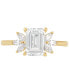 Фото #2 товара IGI Certified Lab Grown Diamond Emerald-Cut Engagement Ring (2-1/3 ct. t.w.) 14k Gold