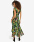 ფოტო #2 პროდუქტის Women's Floral-Print Chiffon Ruffled Maxi Dress
