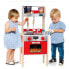 Фото #3 товара Детская игрушка кухня Molto 21293 Деревянная Красная (10 шт)