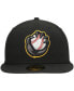 Фото #3 товара Men's Black Quad Cities River Bandits Authentic Collection Road 59FIFTY Fitted Hat