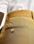 Noak slim premium cotton twill chino trousers in tobacco brown W32 L34 - фото #12