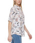ფოტო #4 პროდუქტის Women's Printed Whimsical Long Sleeve Top