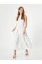 Фото #1 товара Платье с длинным воротником Koton двухслойное текстильное