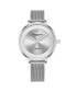 ფოტო #1 პროდუქტის Women's Silver Tone Mesh Stainless Steel Bracelet Watch 37mm