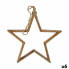 Christmas bauble Star Silver Jute Wood 31 x 5,5 x 60 cm (6 Units)