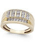 ფოტო #1 პროდუქტის Men's Diamond Cluster Ring (1 ct. t.w.) in 10k Gold