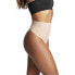 Фото #3 товара Yummie 261414 Women's Kenna Mid Waist Shaping Thong Almond Underwear Size M