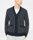 Фото #1 товара Men's Jacquard Cardigan Sweater