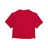 Фото #2 товара Puma Dare To Mesh Crew Neck Short Sleeve T-Shirt Womens Red Casual Tops 62693611