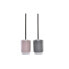 Toilet Brush DKD Home Decor Grey Pink Silver Light Pink Metal Aluminium Dolomite Urban 9,8 x 9,8 x 39 cm (2 Units)