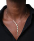 ფოტო #2 პროდუქტის Diamond Asymmetric Lariat Necklace (1 ct. t.w.) in 14k Gold or 14k White Gold, 15" + 2" extender, Created for Macy's