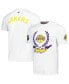 Фото #1 товара Men's and Women's White Los Angeles Lakers Heritage Crest T-Shirt