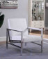 Фото #3 товара Fifth Avenue Faux Leather and Stainless Steel Accent Chair