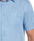 Men's Big & Tall Floral Textured Jacquard Short Sleeve Shirt