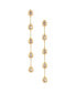 ფოტო #1 პროდუქტის Multi-Crystal Teardrop Earrings in 18K Gold Plating