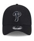 Фото #4 товара Men's Philadelphia Phillies Evergreen Black White Neo 39Thirty Flex Hat