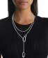 ფოტო #4 პროდუქტის Women's Stainless Steel Oval Chain Necklace