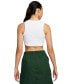 ფოტო #2 პროდუქტის Women's Sportswear Essential Cropped Ribbed Tank Top