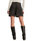 ფოტო #3 პროდუქტის Women's Tailored Pleated Shorts